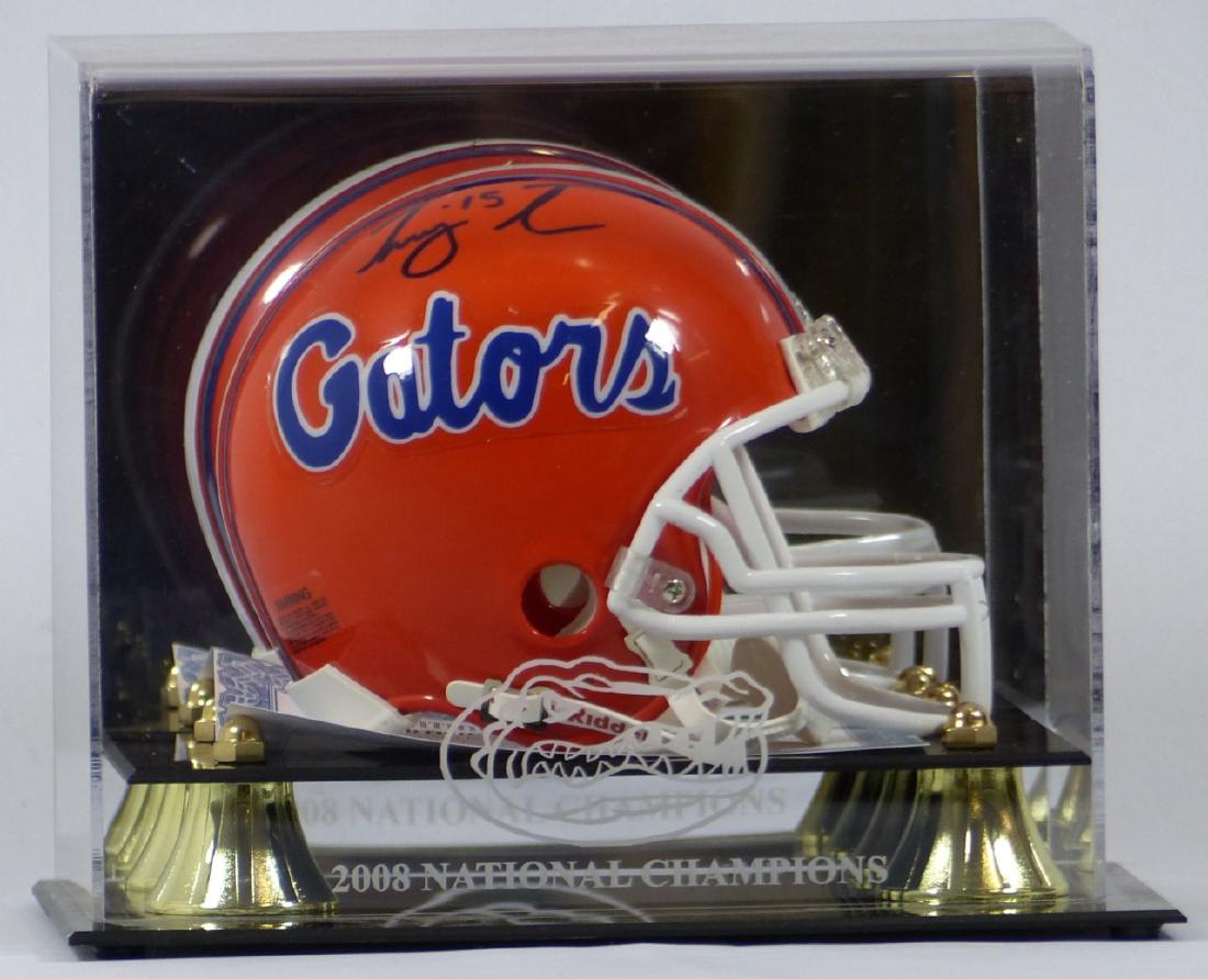 TIM TEBOW AUTOGRAPHED MINI HELMET w COA (1 of 9)