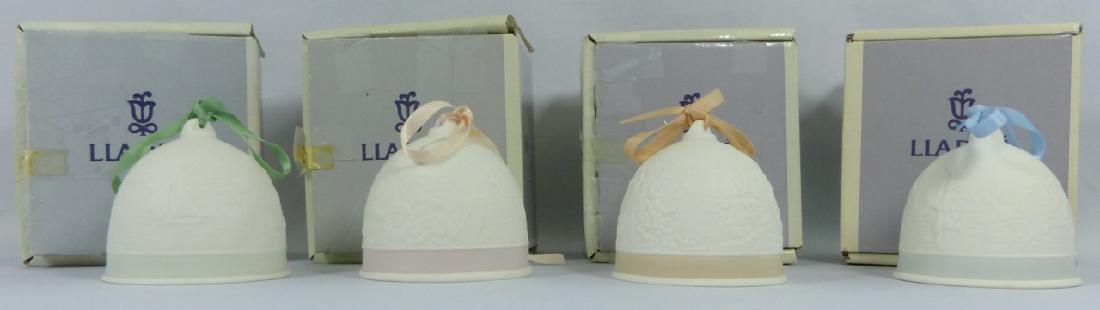 4pc LLADRO PORCELAIN 'FOUR SEASONS' BELLS w BOXES (1 of 7)