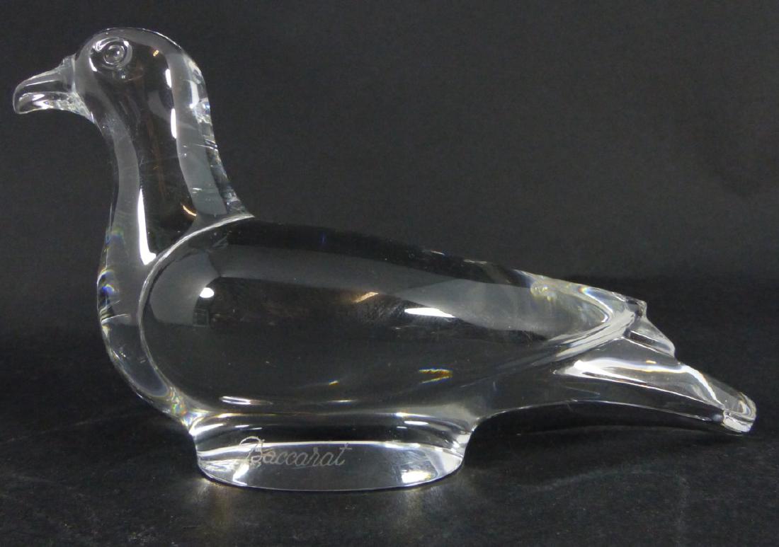 BACCARAT CRYSTAL TURTLE DOVE FIGURINE (1 of 5)