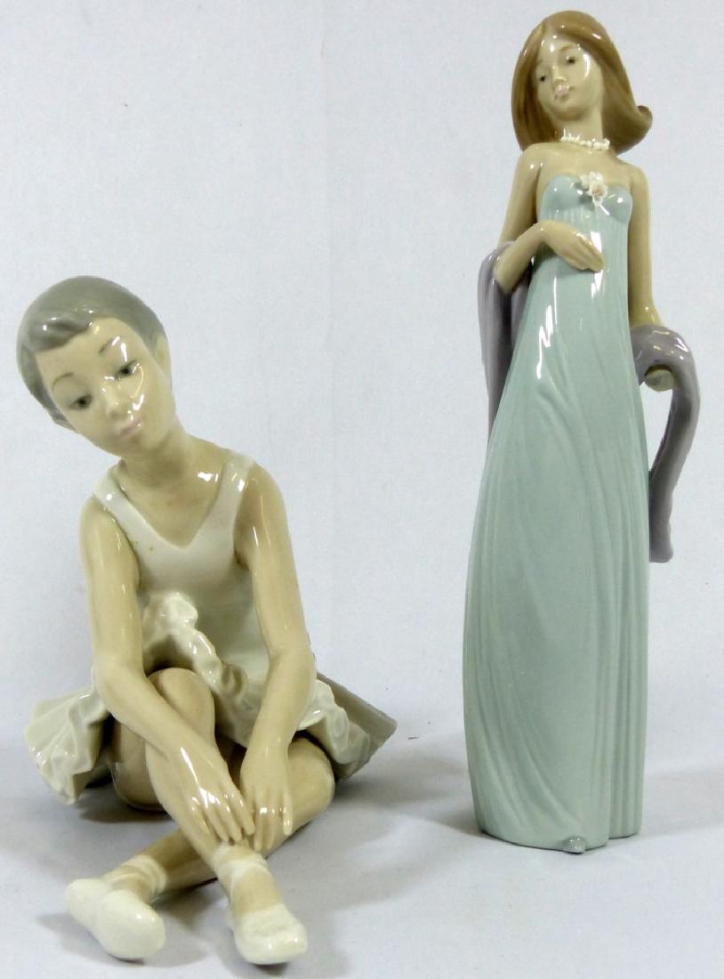 2pc LLADRO & NAO PORCELAIN FIGURINES (1 of 10)