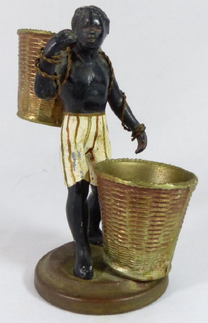 CONTINENTAL COLD PAINTED CAST METAL BLACKAMOOR (1 of 7)