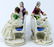 2pc DRESDEN GERMAN PORCELAIN FIGURAL SCENES LACE - 6