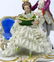 2pc DRESDEN GERMAN PORCELAIN FIGURAL SCENES LACE - 8