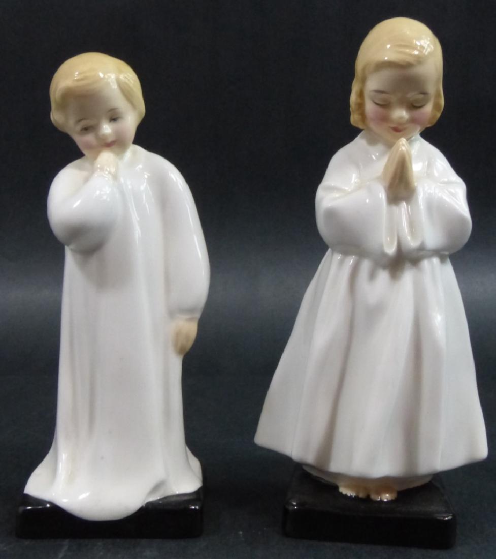 PAIR ROYAL DOULTON FIGURINES DARLING & BEDTIME (1 of 9)