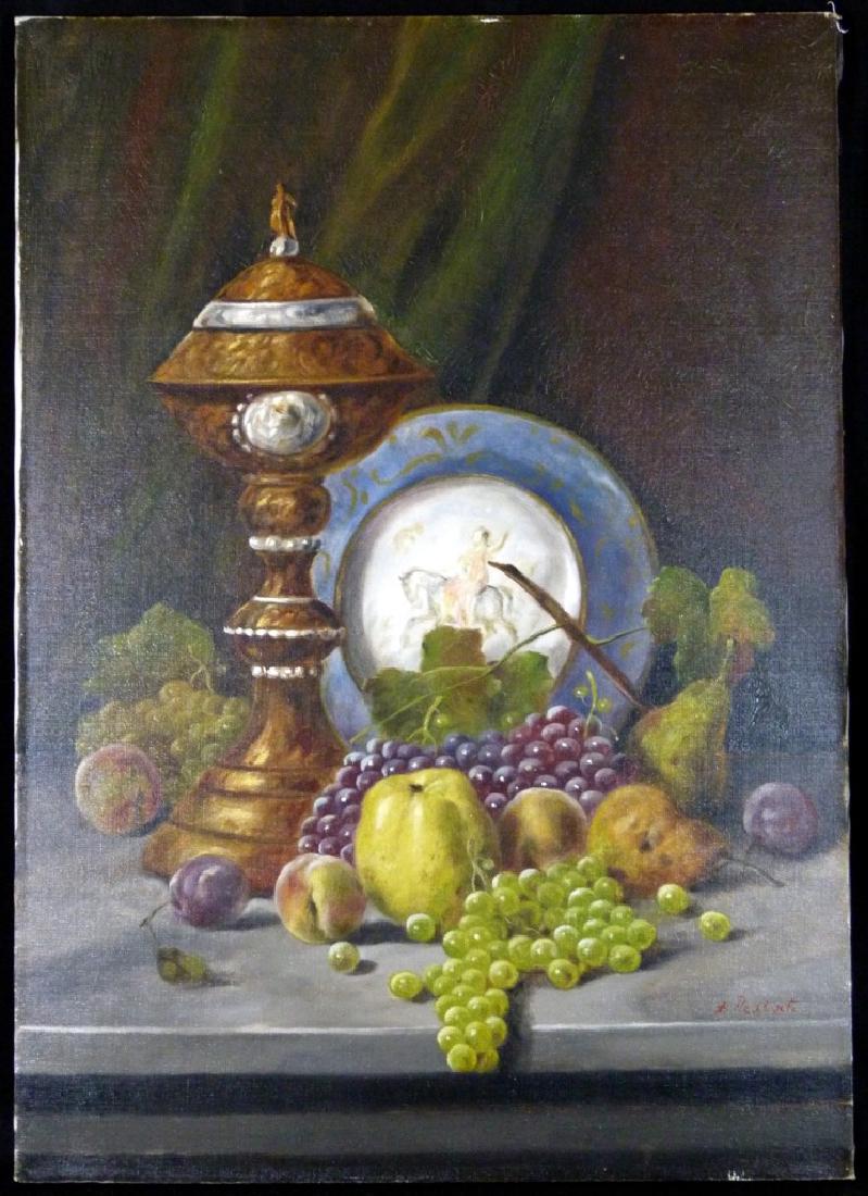 ANTON RAUFER-REDWITZ OIL ON CANVAS STILL LIFE (1 of 6)