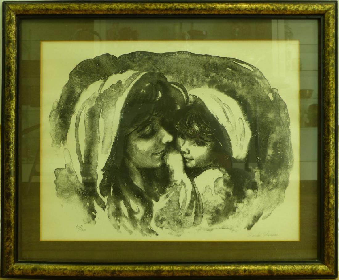 SANDU LIBERMAN "MOTHER & DAUGHTER" LITHOGRAPH (1 of 6)