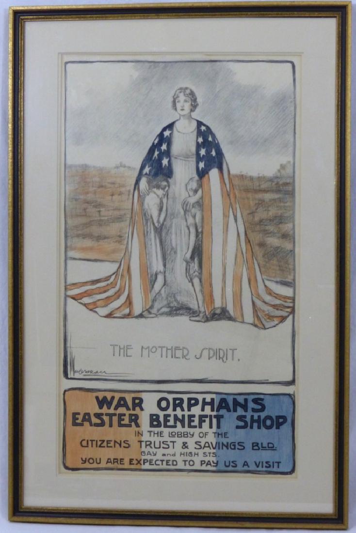 VINTAGE WWI WAR PROPAGANDA POSTER (1 of 5)
