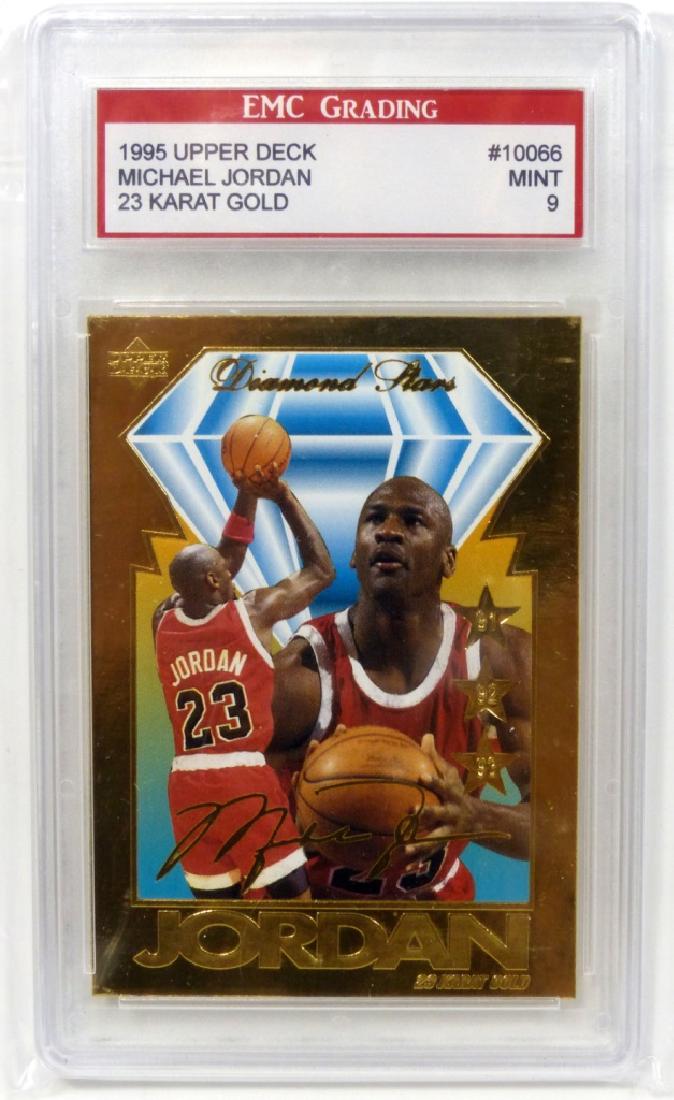 MICHAEL JORDAN 1995 UPPER DECK 23k BASKETBALL CARD (1 of 2)