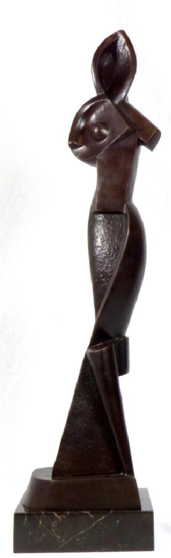 ALEXANDER ARCHIPENKO GEOMETRIC STATUETTE BRONZE (1 of 6)