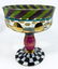 3pc MACKENZIE-CHILDS GLASS TABLE OBJECTS - 4