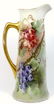 JEAN POYAT LIMOGES LARGE PORCELAIN PITCHER w MUGS - 4