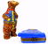 2pc LIMOGES PORCELAIN TRINKET BOXES BEAR & JEANS - 9