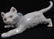 MEISSEN GERMAN PORCELAIN CAT FIGURINE