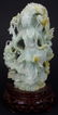 CHINESE CARVED JADE MAIDEN SCULPTURE