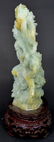 CHINESE CARVED JADE MAIDEN SCULPTURE - 4