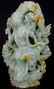 CHINESE CARVED JADE MAIDEN SCULPTURE - 5