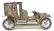 SILVER FILIGREE CAR w MOVING WHEELS & OPENING DOOR - 3