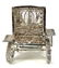 SILVER FILIGREE CAR w MOVING WHEELS & OPENING DOOR - 4