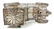 SILVER FILIGREE CAR w MOVING WHEELS & OPENING DOOR - 7