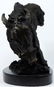 ANTOINE-LOUIS BARYE WILD BOAR BRONZE SCULPTURE - 3