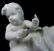 CAPODIMONTE PORCELAIN FIGURAL GROUP CHERUB - 3
