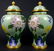 PR CHINESE CLOISONNE LIDDED URNS