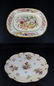 2pc MINTON & LIMOGES FRANCE PORCELAIN PLATTERS