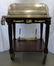 CHRISTOFLE SILVERPLATE & WOOD SERVING TROLLEY - 7