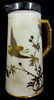 ROYAL WORCESTER PORCELAIN BAMBOO HANDLE PITCHER