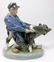 ROYAL COPENHAGEN 'BOY WITH CALF' PORCELAIN FIGURE