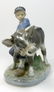 ROYAL COPENHAGEN 'BOY WITH CALF' PORCELAIN FIGURE - 4
