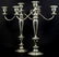 PR POOLE STERLING SILVER 3-LIGHT CANDELABRA
