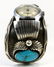 NAVAJO STERLING TURQUOISE WATCH CUFF - 2