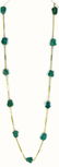 14kt YELLOW GOLD & TURQUOISE BEAD NECKLACE