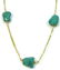 14kt YELLOW GOLD & TURQUOISE BEAD NECKLACE - 3