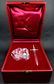 STEUBEN EXCALIBUR PAPERWEIGHT w STERLING SWORD