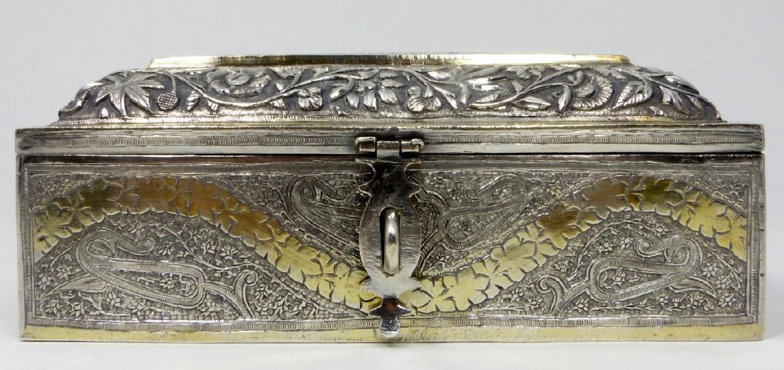 ANTIQUE INDIAN SILVER 5 COMPARTMENT SPICE BOX (1 of 7)