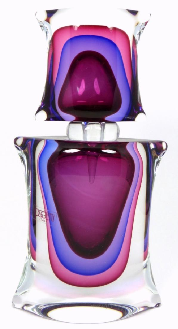 LUIGI ONESTO MURANO SOMMERSO GLASS PERFUME BOTTLE (1 of 7)