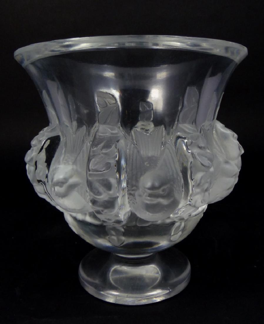 LALIQUE CRYSTAL 'DAMPIERRE' VASE (1 of 7)