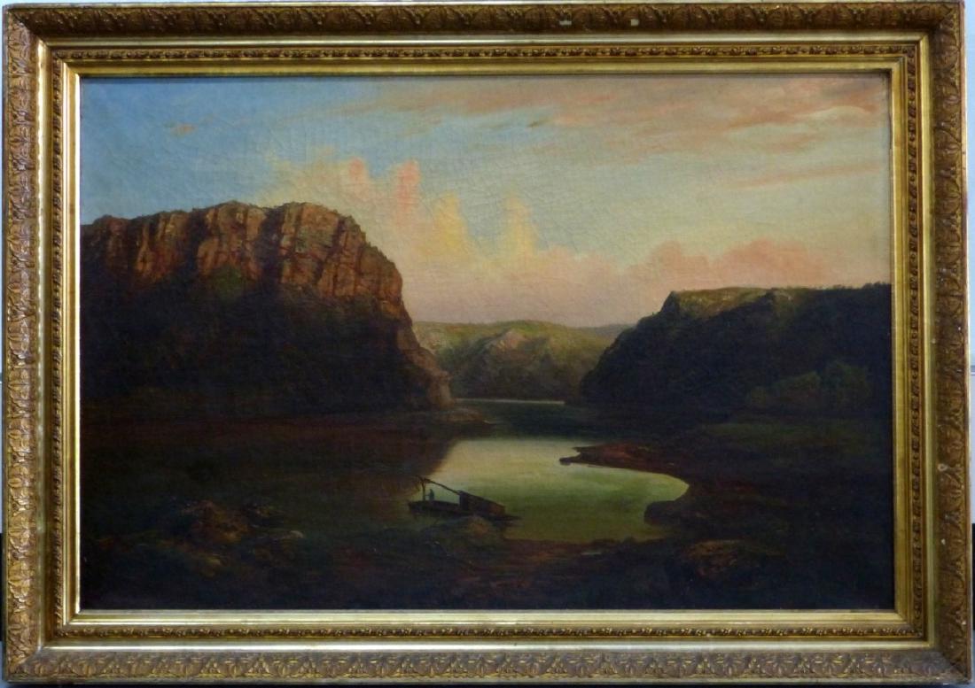 ERNEST LOTICHIUS OIL PAINTING ON CANVAS LANDSCAPE (1 of 9)