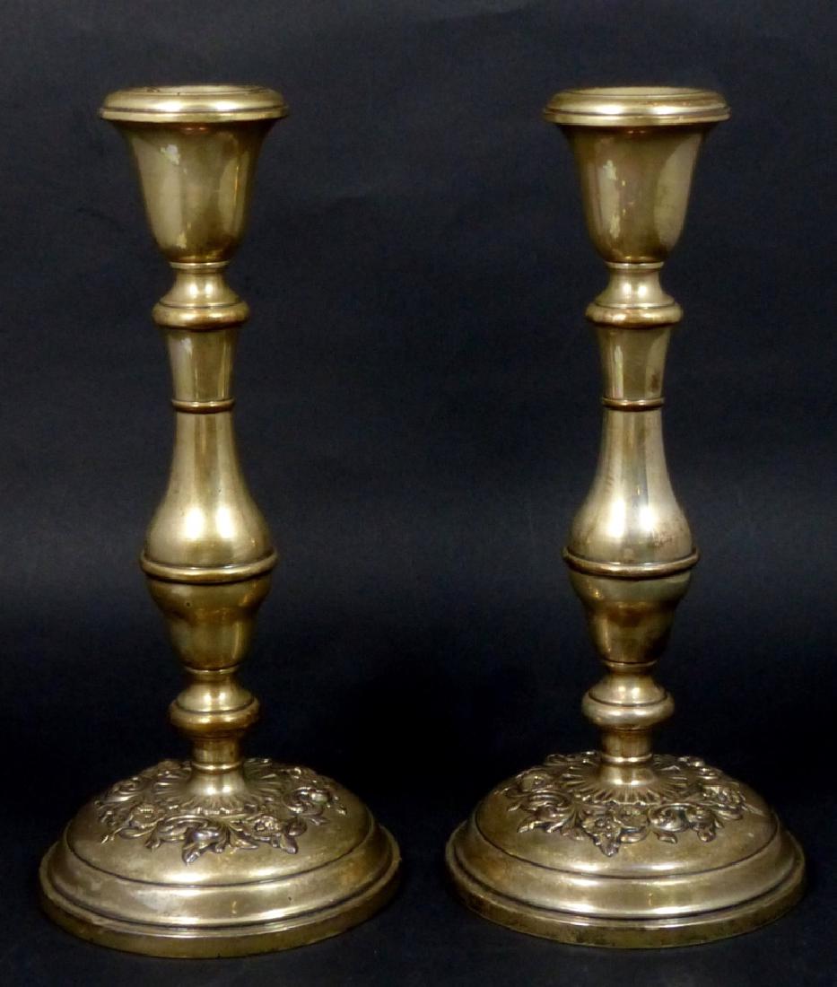PR GORHAM BUTTERCUP STERLING SILVER CANDLE HOLDERS (1 of 10)