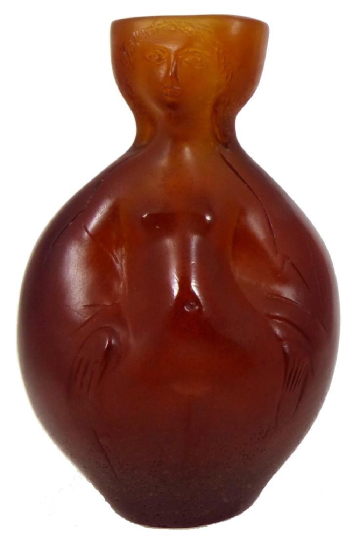 PIERRE ROULOT DAUM PATE-DE-VERRE GLASS VASE (1 of 9)