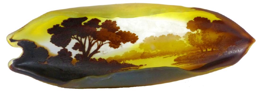 GALLE FRENCH CAMEO GLASS LANDSCAPE TRAY (1 of 7)
