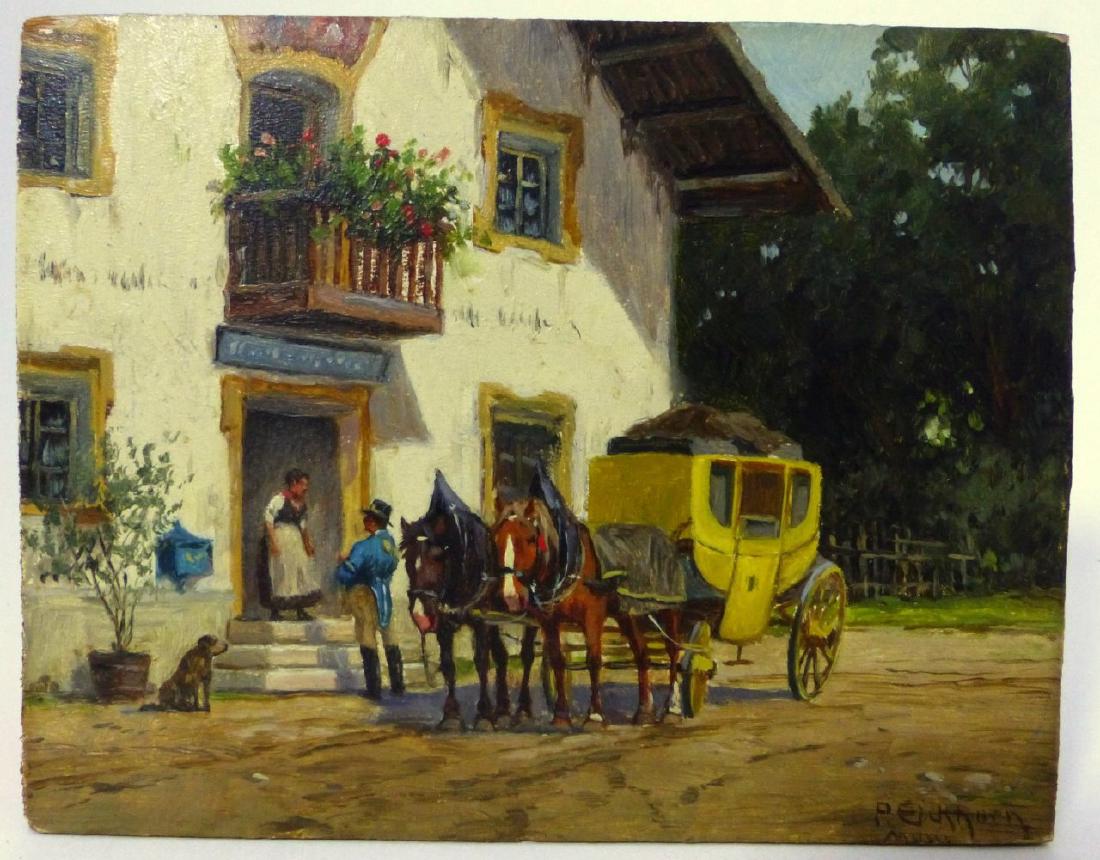 PETER EICHHORN OIL PAINTING ON BOARD (1 of 4)