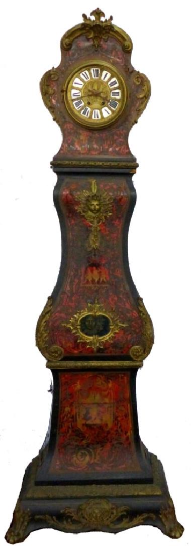 FRENCH ORMOLU-MOUNTED BOULLE TALL CASE CLOCK (1 of 10)