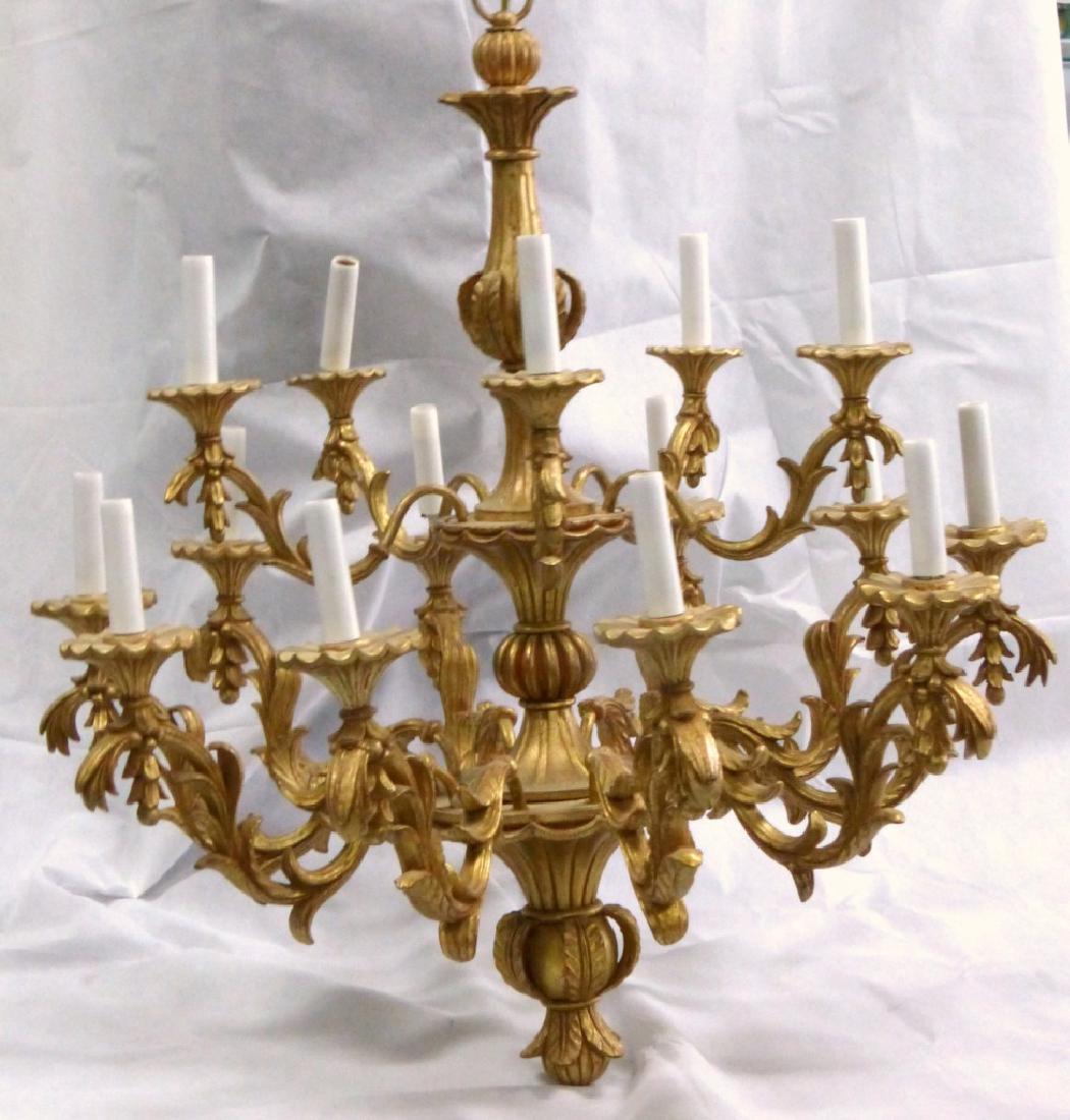 ITALIAN BAROQUE STYLE 15-LIGHT CHANDELIER (1 of 7)