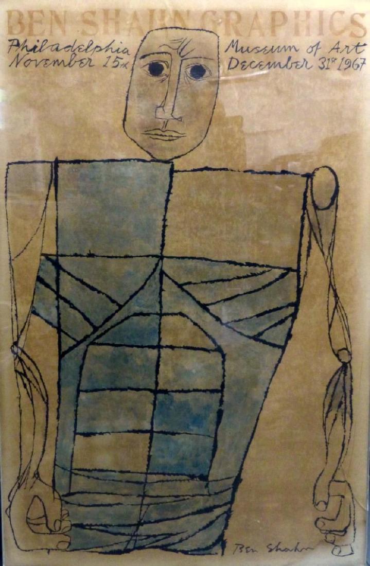 BEN SHAHN VINTAGE EXHIBITION POSTER (1 of 6)