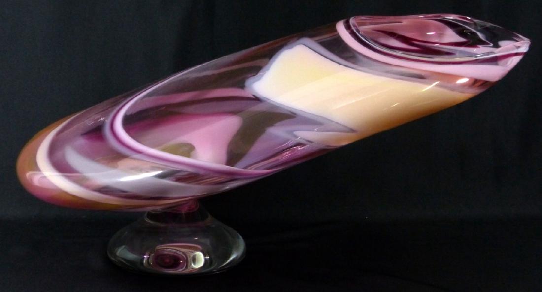 DAVID GOLDHAGEN 'FLYING POD' ART GLASS SCULPTURE (1 of 10)