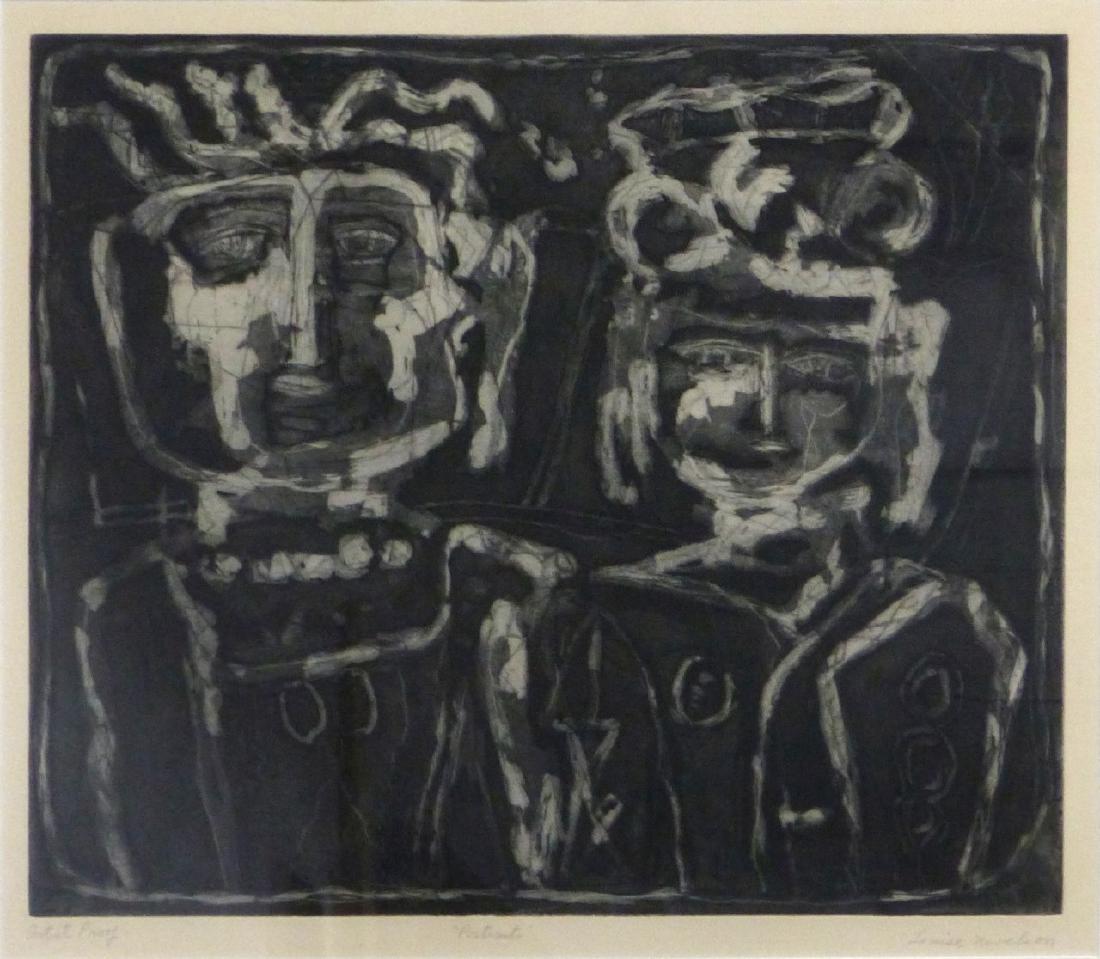 LOUISE NEVELSON 'PORTRAITS' AQUATINT ETCHING (1 of 8)