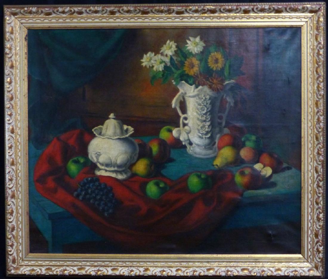 BENJAMIN KILVERT OIL PAINTING OF CANVAS STILL LIFE (1 of 10)